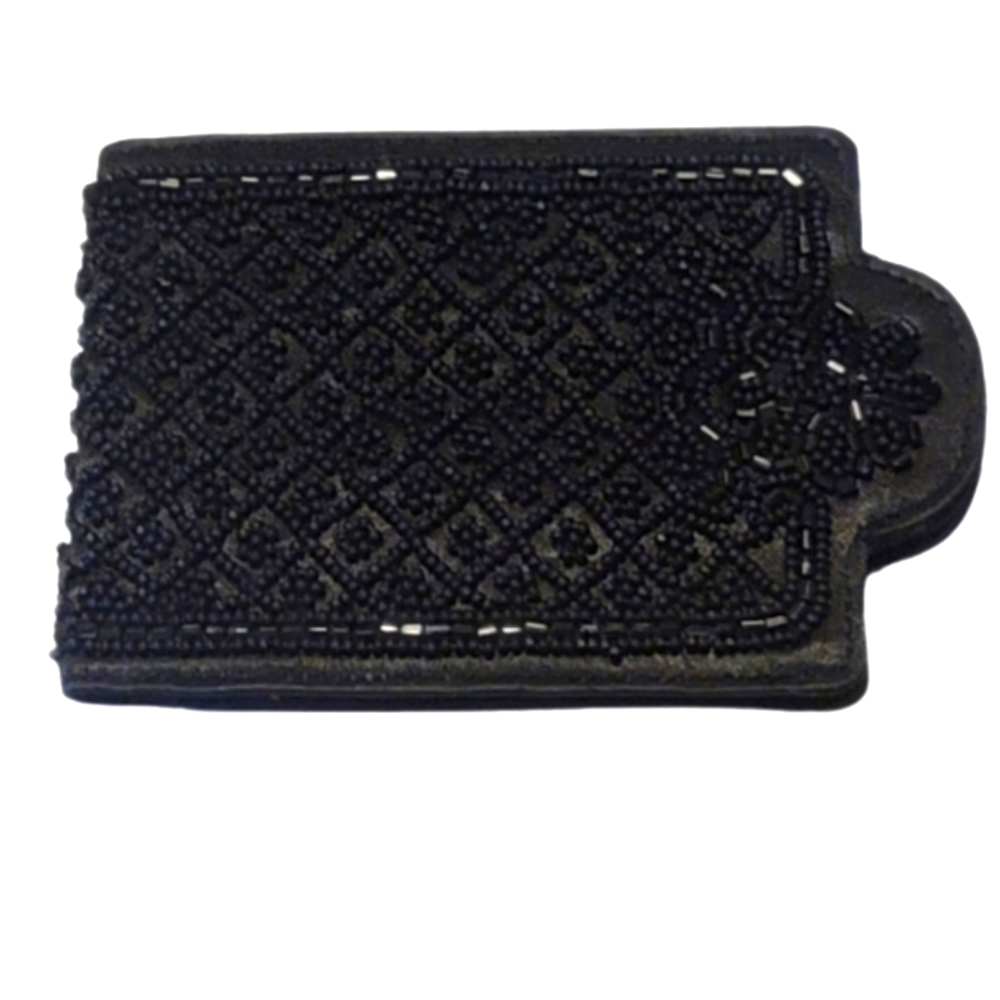 Sequins billfold wallet black with cc slots